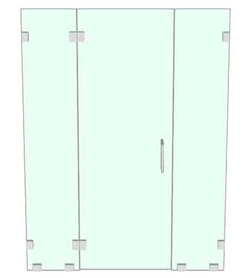 Frameless Swing Door Configurations - DSI Glass Aurora