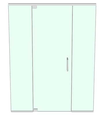 Frameless Swing Door Configurations - DSI Glass Aurora