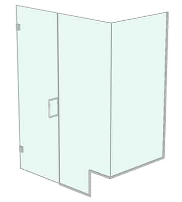 Frameless Swing Door Configurations - DSI Glass Aurora
