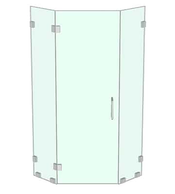 Frameless Swing Door Configurations - DSI Glass Aurora