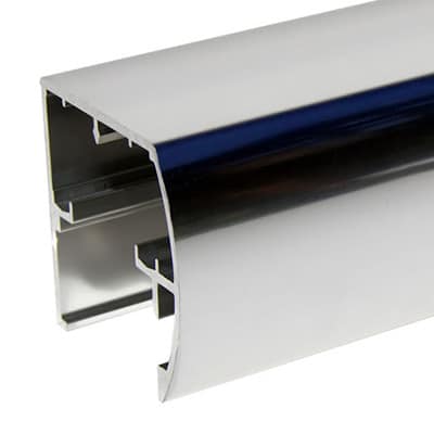 Semi-Frameless Bypass Door Euro Style Headrail - DSI Glass